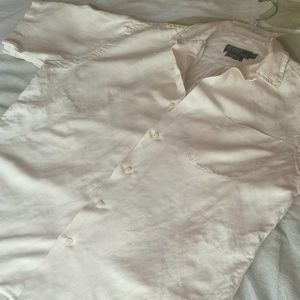 Ralph Lauren silk linen men short sleeve button up